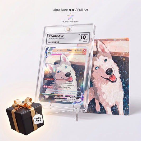 Starpaw Custom Pet Card — Hand-Made to Capture Their Personality