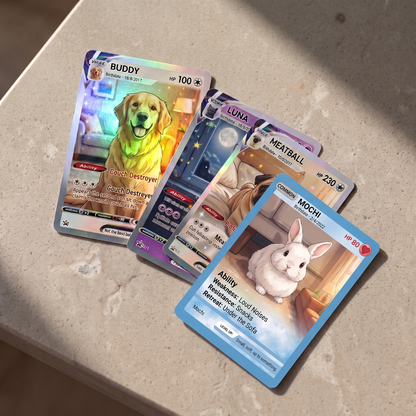 Starpaw Custom Pet Card — Hand-Made to Capture Their Personality